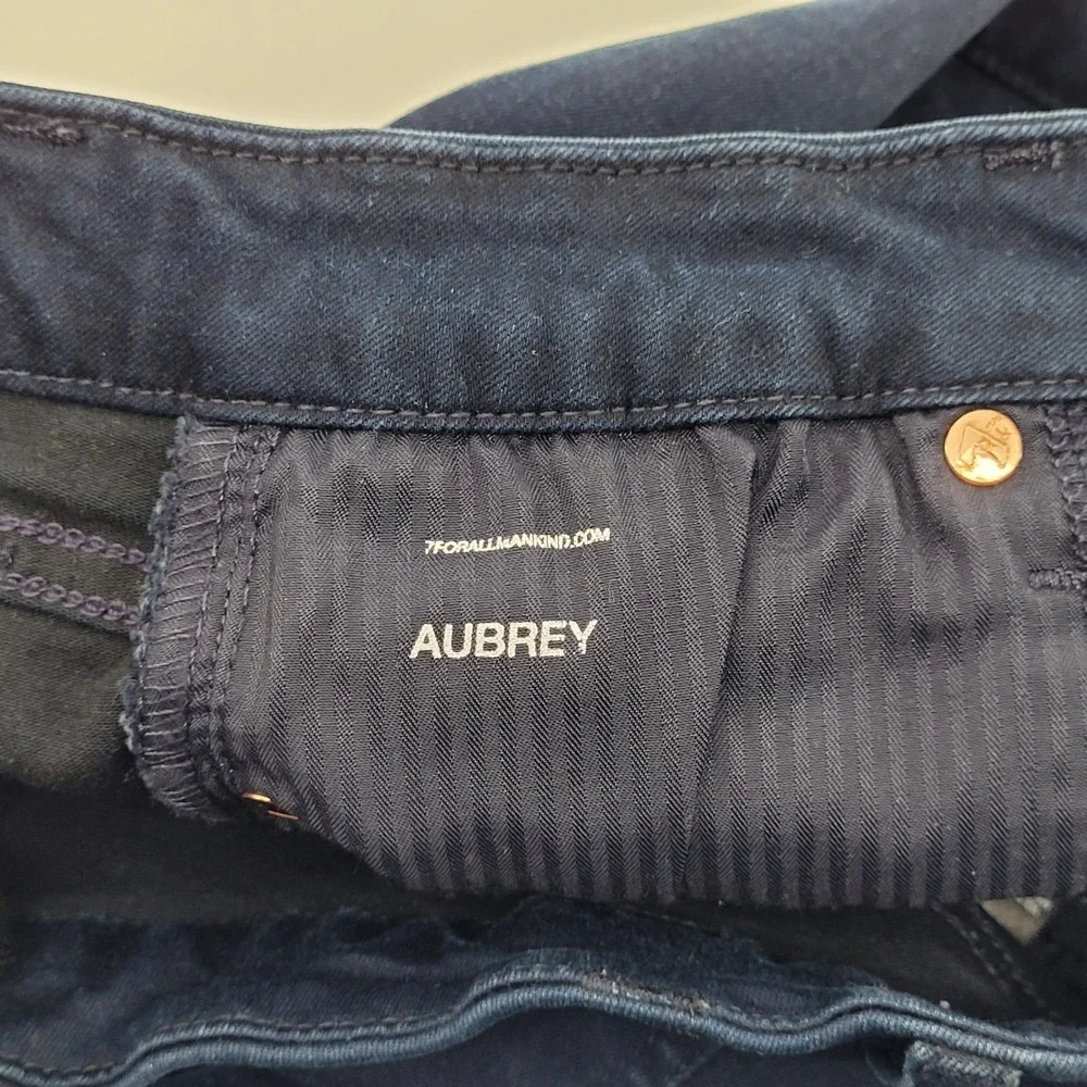 7‎ For All Mankind Aubrey Jeans 27 Blue High Rise Skinny Ankle Womens
